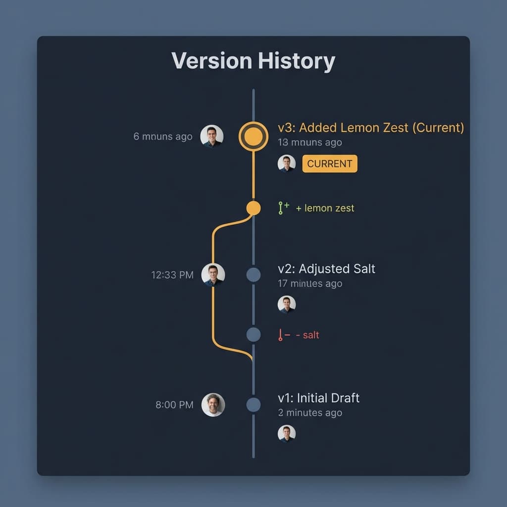 Version Control for Food